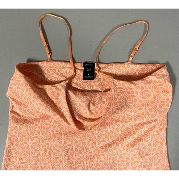 Gap Floral Mandala Graphic Shelf-Bra Cami Camisole Tank Top Tee Shirt Size M 🧡 - Picture 5 of 5